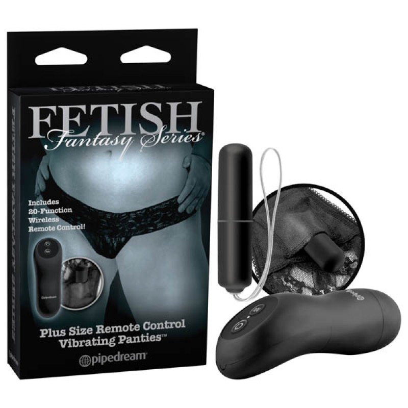 PipeDream Fetish Fantasy Series Limited Edition Remote Control Vibrating Panties - Plus Size
